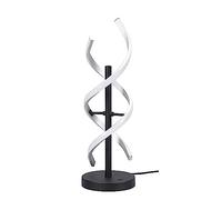 Trio, Lampe de table, Sequence incl. 1 x LED,LED,20,5 Watt,2300+3000+4000K,2600 Lm. Plastique, Blanc, Corps: Aluminium, Aluminium balayé Ø:16,0cm, H:48,5cm Fonction mémoire,IP20