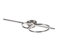 Trio LED Plafonnier Montilla 643010307, métal nickel mat, acrylique, avec LED 54 Watt, télécommande