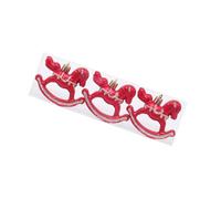 Trio léger d ' Ornements d ' Arbre de Vacances de Cheval à Bascule, Ensemble de décoration de Noël pour Les Accents de Couronne, de cheminée, Trio d ' Ornements de Cheval à Bascule, décor de de