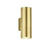 TRIO Leuchten 206400279 Cleo applique, Métal, GU10, 1 W, Goldfarbig, 10 x 6 x 16.5 cm, Or