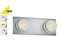 Trio Leuchten 275290206 Wandleuchte, Silber, Transparent