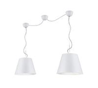 Trio Leuchten 307500289 Lampe Suspendue, Métal, Weiß Matt/Silberfarbig