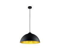 Trio Leuchten 308000132 Lampe Suspendue, Schwarz/goldfarbig