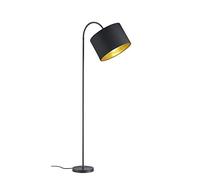 Trio Leuchten 408290179 Lampe sur Pied, Métal, Schwarz Matt/Gold
