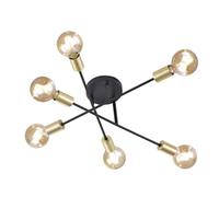 TRIO Cross Plafonnier 6 sources lumineuses, 606700632,