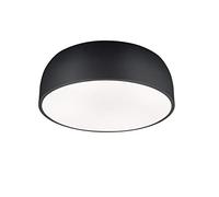 Trio Baron Plafonnier Cylindrique Moderne À 4 Lumières, Noir Mat