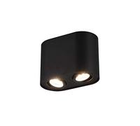 Trio Leuchten 612900232 Lampe, Métal, Noir