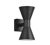 Trio Leuchten Applique d’extérieur Ardas 212560232, aluminium moulé sous pression noir mat, sauf 2x GU10