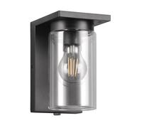 Trio Leuchten Applique d’extérieur Ardila 211660132, aluminium moulé sous pression anthracite, verre transparent, sauf 1x E27, capteur crépusculaire