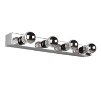 Trio Leuchten Applique murale Theatro 283600406 - En métal chromé - 4 ampoules E27 - Avec interrupteur