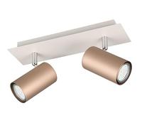 Trio Leuchten Barre des spots MARLEY 802400265, Métal Coffee/Gris chaud, excl. 2x GU10