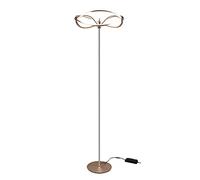 Trio Leuchten Charivari 421210108 Lampadaire LED 31 W en métal laiton mat avec variateur d'intensité