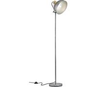 Trio Leuchten Delhi 403490167 Lampadaire en métal nickel mat avec douille en bois