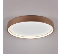Trio-Leuchten Plafonnier LED Doha 641310265 – Métal café mat, acrylique, LED 29 Watt, Coffee