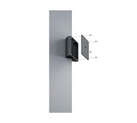 Trio Leuchten Fixation d'angle 9965-32 pour coins extérieurs et intérieurs - Convient pour toutes les appliques murales TRIO - Noir mat