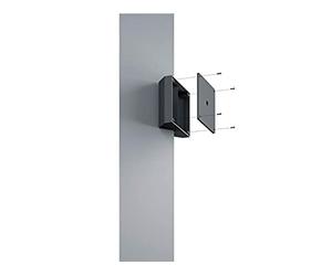 Trio Leuchten Fixation d'angle 9965-32 pour coins extérieurs et intérieurs - Convient pour toutes les appliques murales TRIO - Noir mat