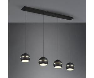 TRIO Leuchten Fletcher Suspension, 4 sources de lumière, 313300432,
