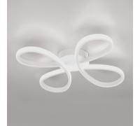 TRIO Leuchten Fly Plafonnier LED, largeur : 40 cm, 645610131,