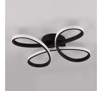 TRIO Leuchten Fly Plafonnier LED, largeur : 40 cm, 645610132,