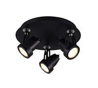 Trio Leuchten Goa 800690332 Spot en métal noir mat 3 x GU10