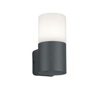 Trio Leuchten Hoosic 224060142 Applique murale d'extérieur en aluminium moulé sous pression anthracite, plastique blanc, 1 x E27