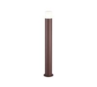 Trio Leuchten Hoosic 422260124 Lampadaire d'extérieur en aluminium couleur rouille acrylique blanc non inclus 1 ampoule E27