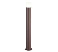 Trio Leuchten Hoosic 422260124 Lampadaire d'extérieur en aluminium couleur rouille acrylique blanc non inclus 1 ampoule E27