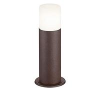 Trio Leuchten Hoosic 522260124 Lampadaire d'extérieur en aluminium couleur rouille acrylique blanc non inclus 1 ampoule E27