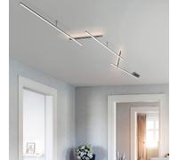 Trio-Leuchten Plafonnier Indira 674610507 LED 3x6 W SMD Métal Nickel mat