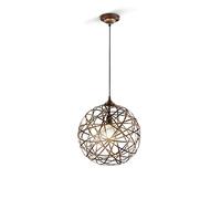 Trio Leuchten Jacob 305100162 Suspension en métal cuivré vieilli avec 1 ampoule E27 non incluse