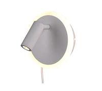 Trio Leuchten Jordan 229210231 Applique murale LED en métal blanc mat 5 W + 2 W LED