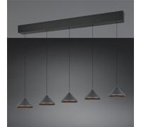 TRIO Leuchten Laguna Suspension à 5 sources lumineuses, LED, 336210532,