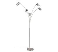 Trio Leuchten Lampe à arc MARLEY 412400507, Métal Nickel mat, excl. 5x GU10