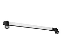 Trio Leuchten LED Applique de salle de bain ENRICO 281479332, Métal Noir mat, 9 Watt LED, excl. 2x GU10, Couleur de la lumière réglable