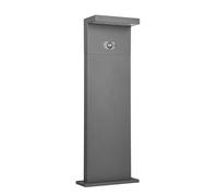 Trio Leuchten LED Éclairage d’allée extérieur BLYDE 553569142, aluminium moulé sous pression anthracite, LED 5 watts, fonctionnement hybride solaire/secteur