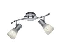 Trio Leuchten Levisto 871010207 Plafonnier LED en nickel mat et verre albâtre Blanc