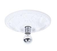 Trio Leuchten Lilly 603300101 Plafonnier en plâtre blanc, sans 1 ampoule E14, diamètre 30 cm