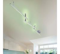 Trio Leuchten Smart Home Plafonnier en métal nickel mat