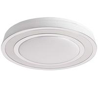 Trio Leuchten Noriaki 679210106 Plafonnier LED en métal chromé avec LED 45 W, couleur de la lumière réglable, télécommande, lumière étoilée et effet cristal