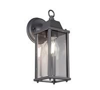 Trio-Leuchten Applique murale extérieure Olona 201960142 – aluminium anthracite, verre, 1x E27 40W