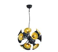 Trio Leuchten Orchestra 303201532 Suspension en métal Noir/doré 15 x E14