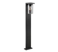 Trio Leuchten Outdoor Path Light Ardila 411660132, aluminium moulé sous pression anthracite, verre transparent, sauf 1x E27, capteur crépusculaire