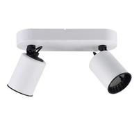 Trio Leuchten Pago 803500231 Spot en métal blanc mat/noir avec 2 ampoules GU10