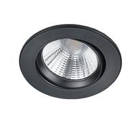 Trio Leuchten Pamir 650510132 Spot LED encastrable en métal noir mat avec LED 5,5 W