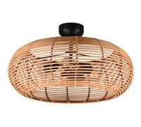 Trio Leuchten Plafonnier rotin Naturel