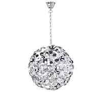 Trio Leuchten R11913106 Splash Suspension avec fleurs, 42 cm, chromé G9