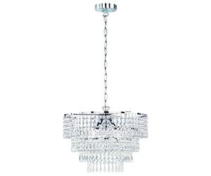 TRIO Leuchten R13473006 Orient Strass Suspension ronde 43 cm E14