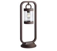 Trio Leuchten Sambesi 504160124 Lampadaire d'extérieur, en fonte d'aluminium, couleur : rouille et acrylique transparent, avec culot :1 x E27
