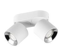 Trio Leuchten Spot - Blanc mat - Largeur 18 cm - Métal - 2 ampoules