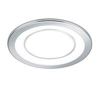 Trio Core Downlight Encastrable Moderne 14cm Chrome 3000k Gris